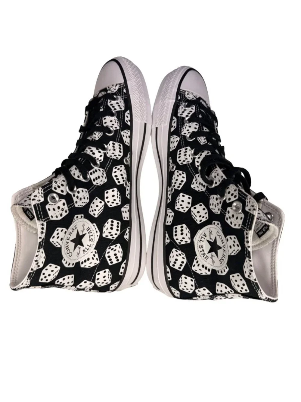 Converse Chuck Taylor All Star Pro High 'Black Dice'  Sneakers Men's Size 10 - Picture 6 of 11